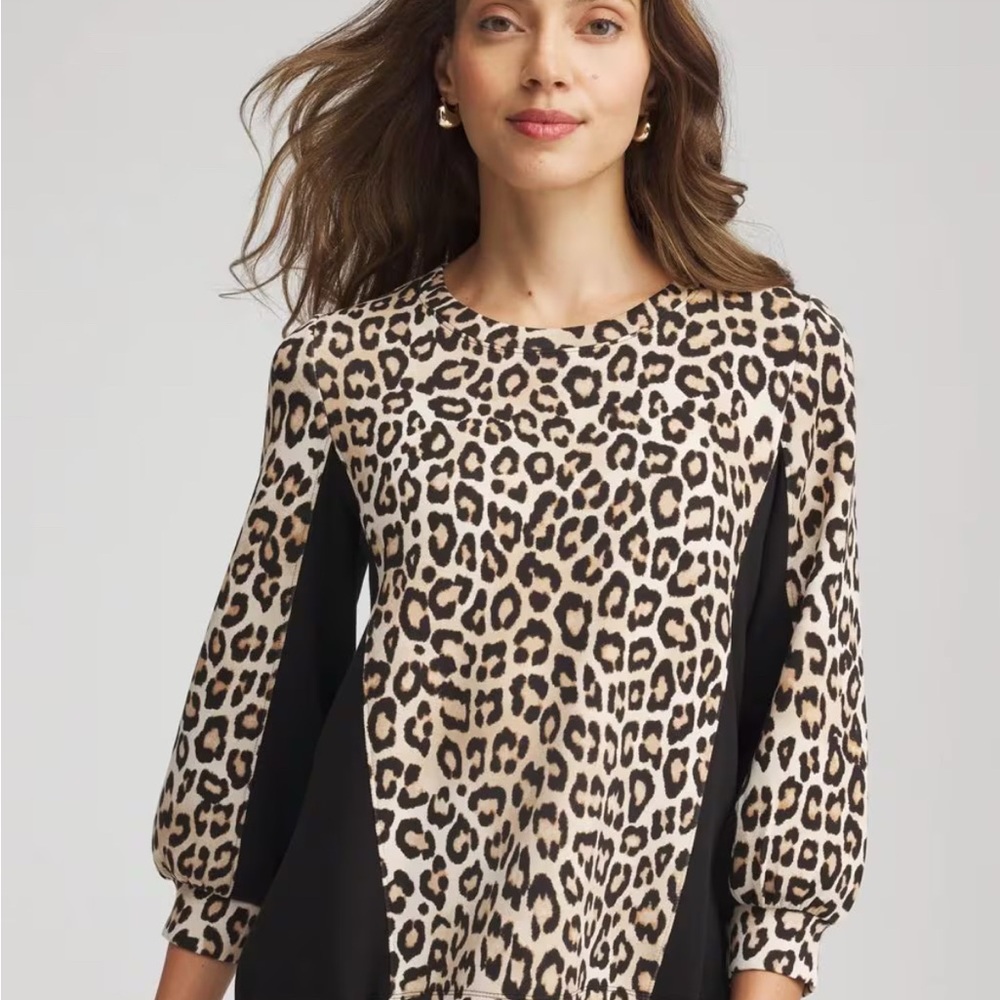 Chico’s Zenergy® Animal-Print Bungee Top